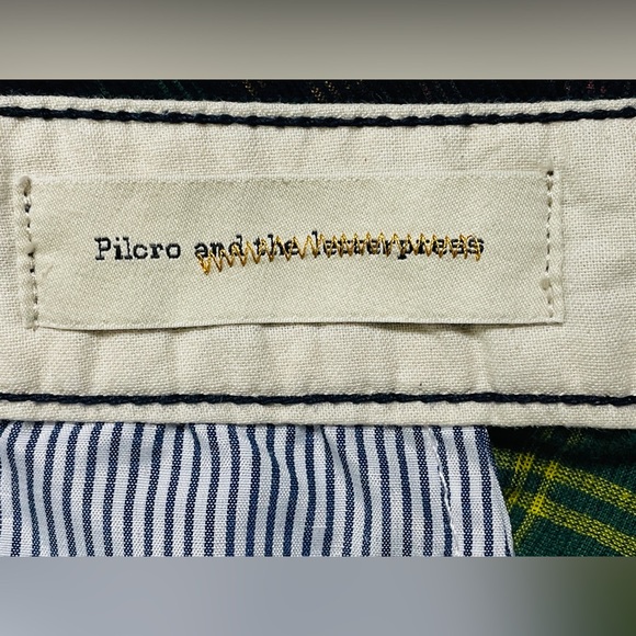 Anthropologie Pilcro and the Letterpress Plaid Corduroys cropped pants holiday - Picture 5 of 7